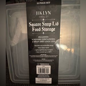 Skeleton Square Food Storage Container